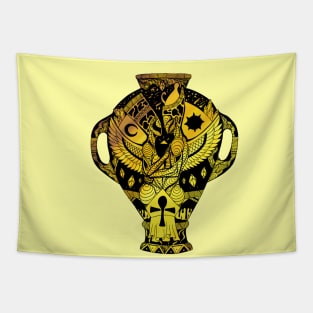 Gold Divine Lovers Amphora Tapestry