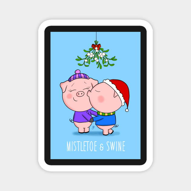 Mistletoe & Swine Magnet by GarryVaux