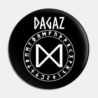 Dagaz Norse Rune of Hope Pin