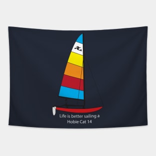 Hobie Cat 14 Sailboat Tapestry