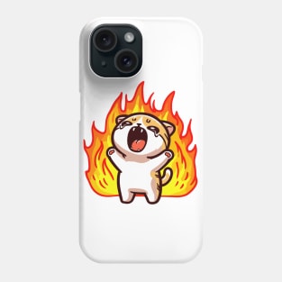 Cat On Fire Phone Case