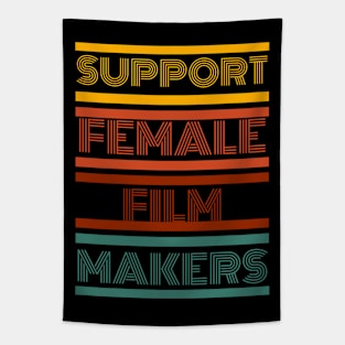 Support Female Filmmakers Retro Tapestry