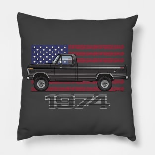 74 Black 2 Pillow