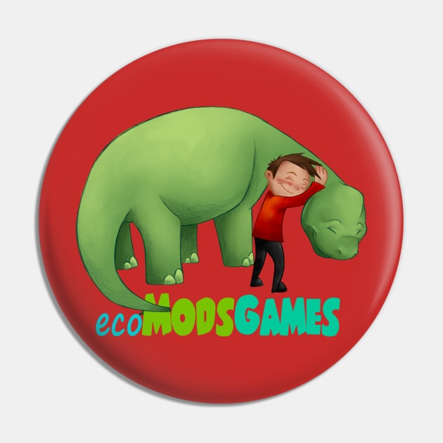 Hug A Friend! - Bronto With Boy Edition - With Extra Love Pin by eco