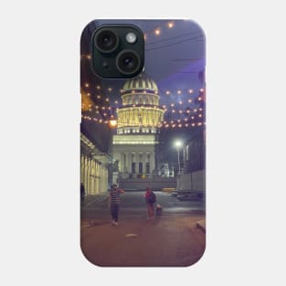 Capitol of Havana, Cuba. Phone Case