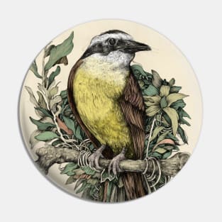 Bichofue Bird Art Pin