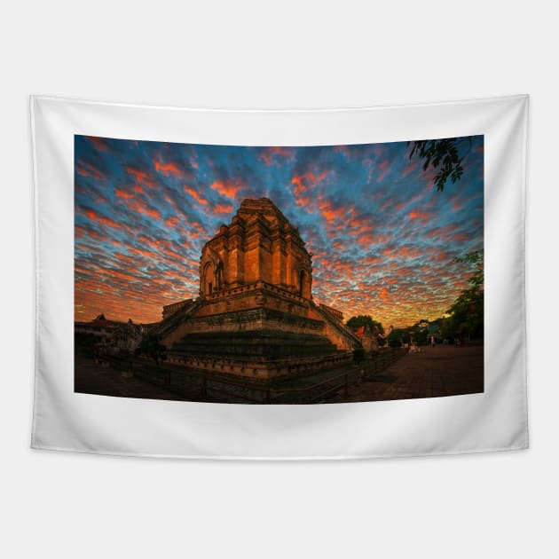 Chiang Mai sunrise Tapestry by dags