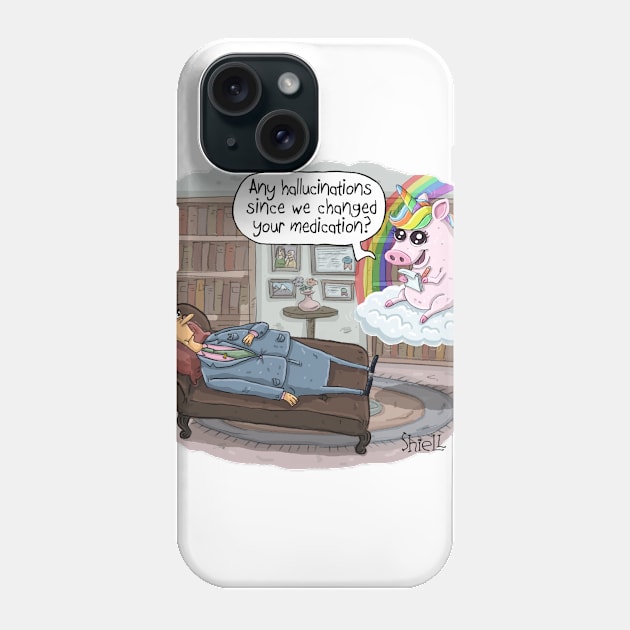 Unicorn Psychiatrist. Phone Case by macccc8