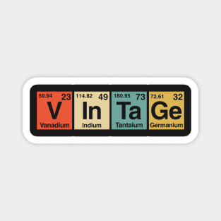 Vintage Periodic Table Elements Spelling Magnet