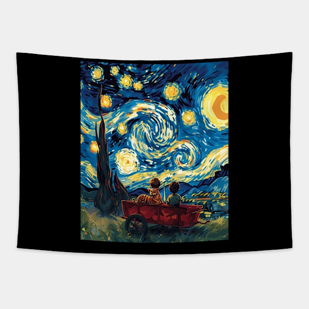 Calvin and Hobbes Animation Tapestry by QuickMart