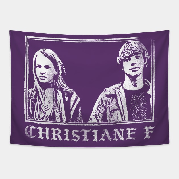 Christiane F /// Punkstyle Vintage Design Tapestry by DankFutura