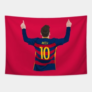 Lionel Messi Iconic Celebration Tapestry