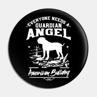 American Bulldog funny gift Shirt Pin