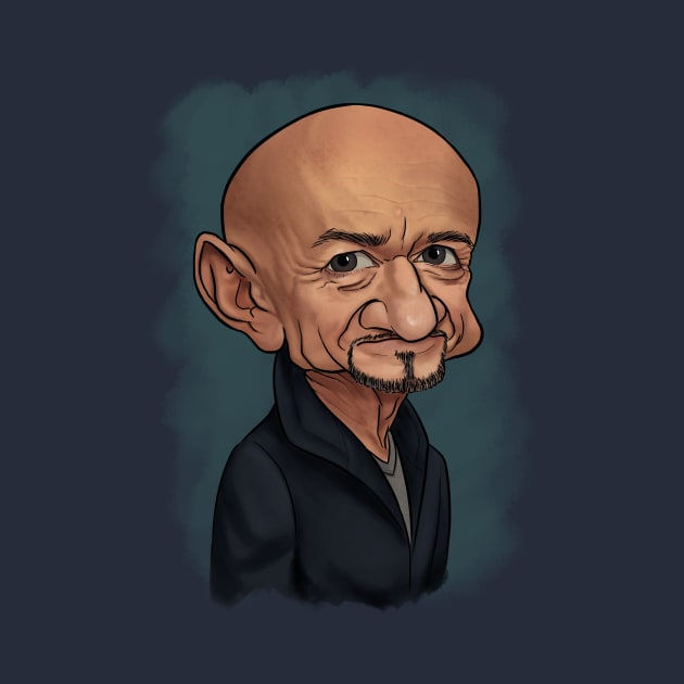 Sir Ben Kingsley caricature by quenguyen