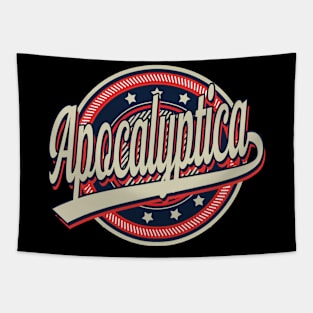 Graphic Aesthetic Apocalyptica Proud Name Circle Vintage Art Tapestry