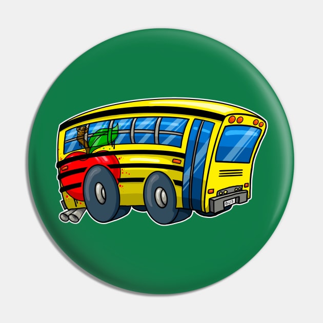 School Bus Pin by Laughin' Bones