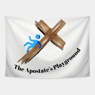 The Apostate's Playground Slide Logo Tapestry