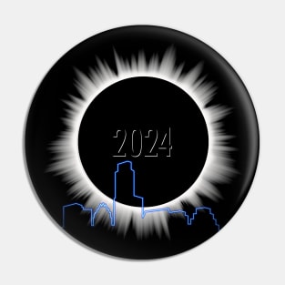 Eclipse 2024 - Austin Skyline Pin