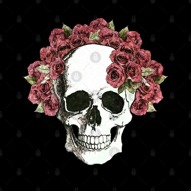 Floral Skull 12 by Collagedream
