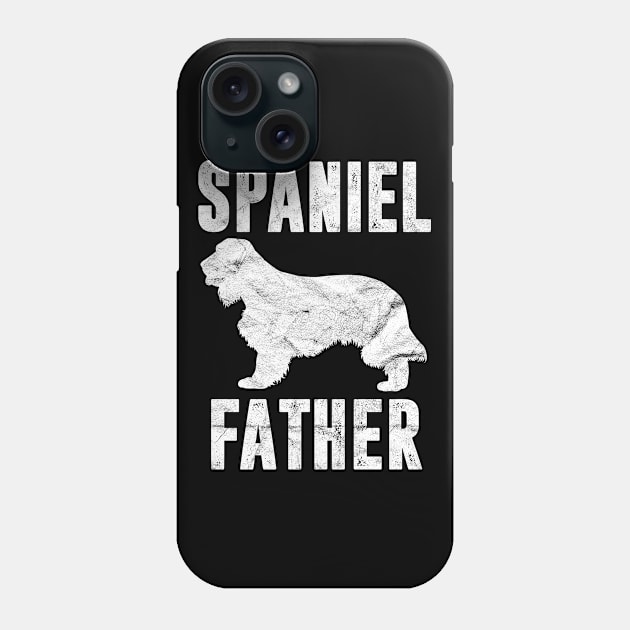 Vintage Spaniel Dad Gift Daddy English Cocker Dog Father Phone Case by rhondamoller87