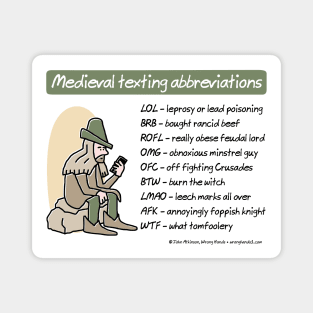 Medieval texting abbreviations Magnet