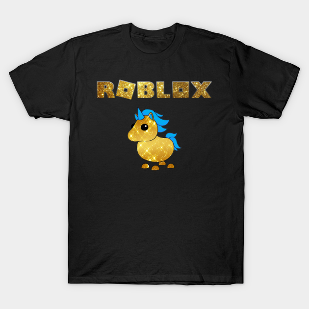 Roblox Adopt Me Golden Unicorn Roblox T Shirt Teepublic - roblox t shirt golden