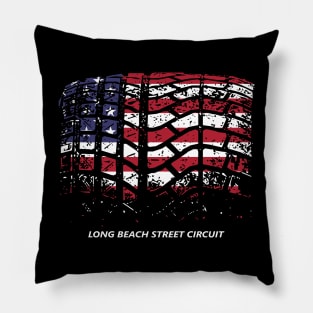 Long Beach Street Circuit Pillow