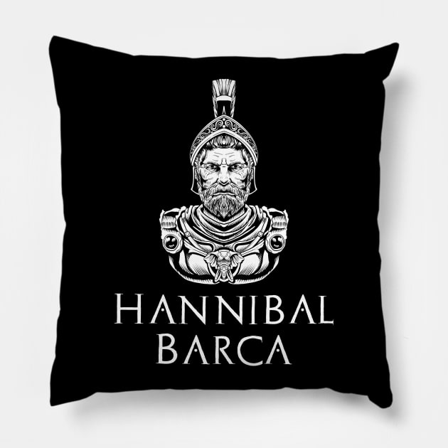 Hannibal Barca - Ancient Carthage - Punic Wars - History Pillow by Styr Designs