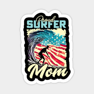 Proud Surfer Mom Magnet