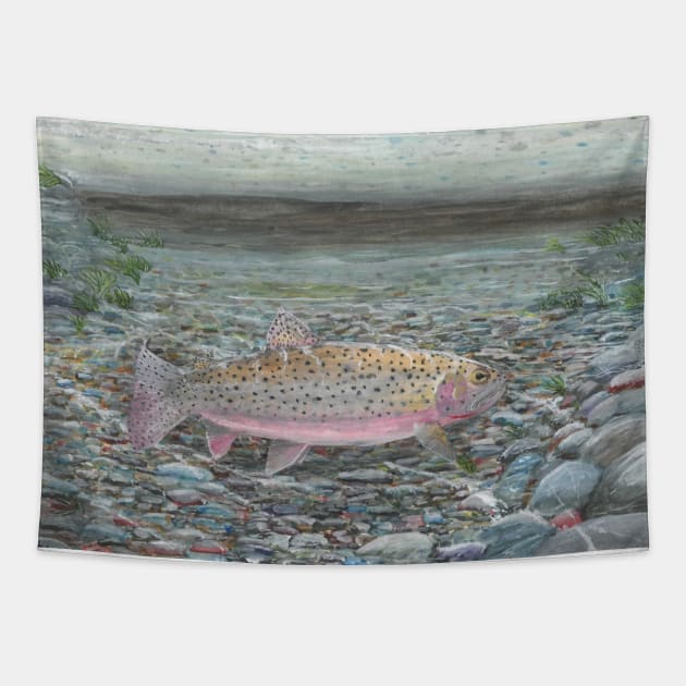 Yellowstone Cutthroat Trout Tapestry by garrettsgardens