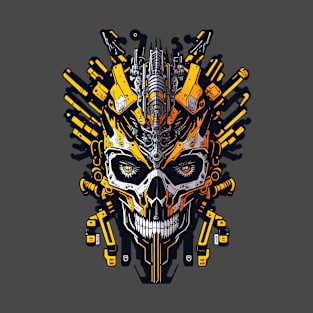 Mecha Skull S01 D67 T-Shirt