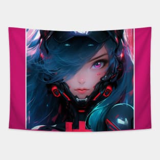 Race Girl | High Quality Anime Artwork | Chibi Manga Anime Art Tapestry