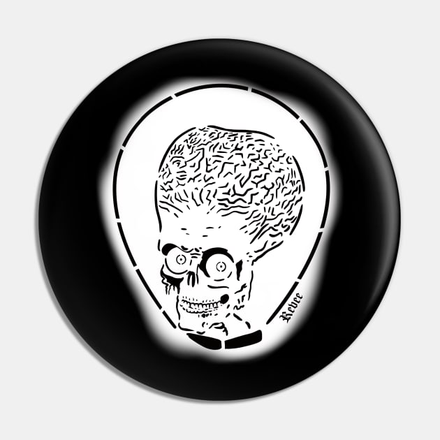 Mars Attacks Pin by RevArt