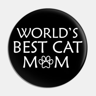 Cat Mom - World's best cat mom Pin