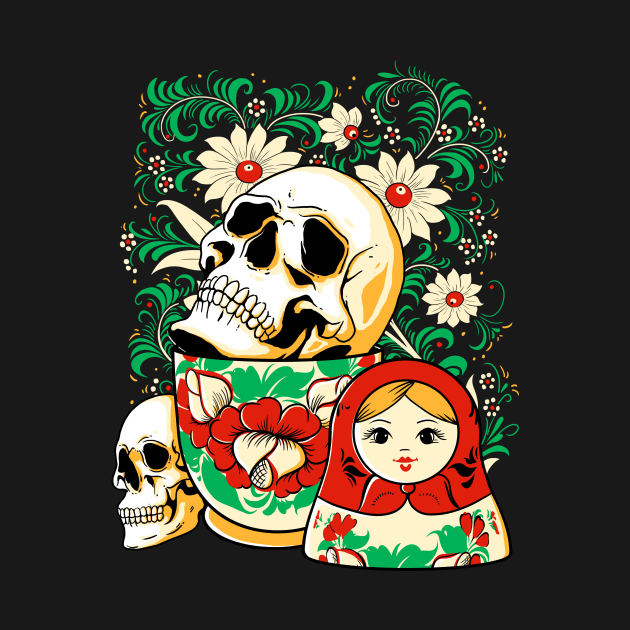 Skull Matryoshka by Eoli Studio