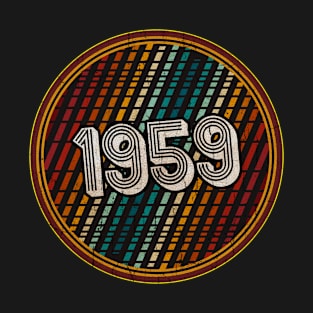 1959 - Circle Vintage Colorful T-Shirt