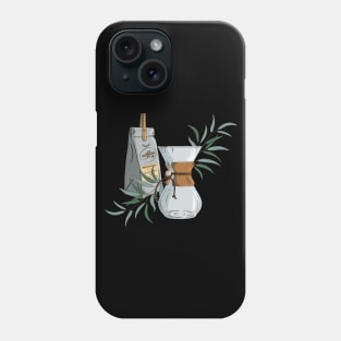 Cute Coffee Maker - Medium Roast Coffee and Eucalyptus Phone Case