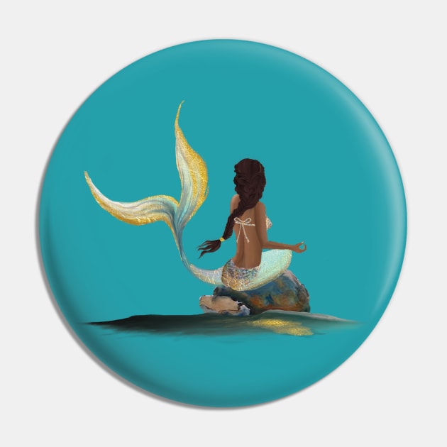 Samaya the Mermaid Pin by digitaldoodlers