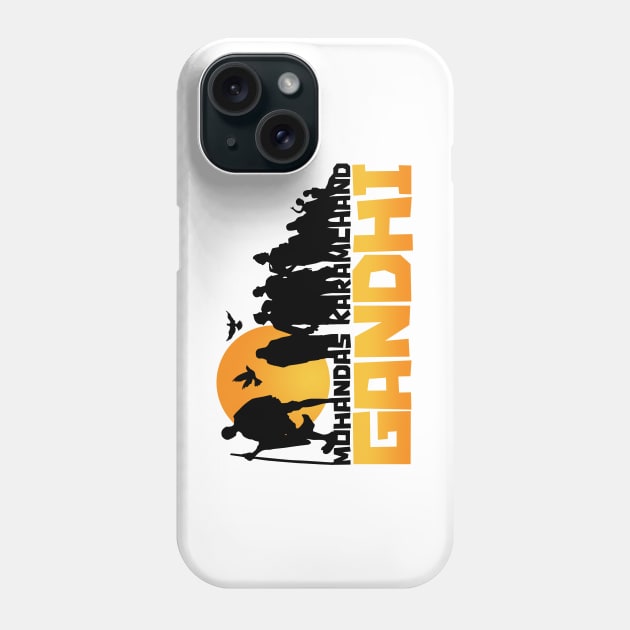 Mahatma Gandhi Father of the Nation Phone Case by KewaleeTee