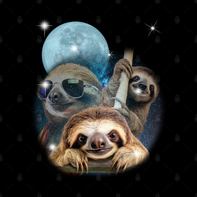 Sloths in Outer Space by susanne.haewss@googlemail.com