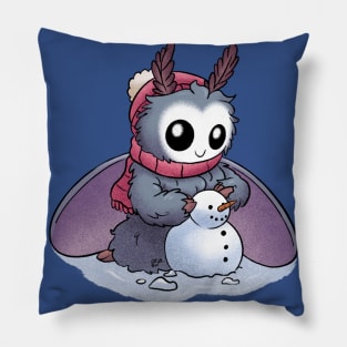 Mothman builds a Snowman Pillow