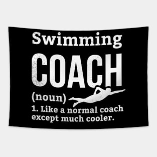 Swimming funny coach definition theme Tapestry