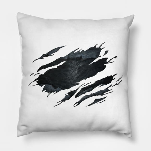 Bat-Fleck Night Pillow by eXpressyUorSelf.ART