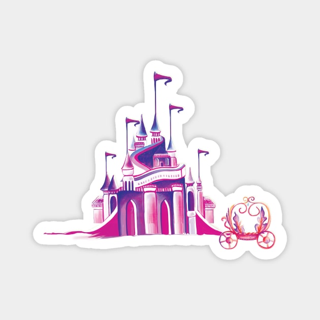 The Best Princess Castle Magnet by digitaldoodlers