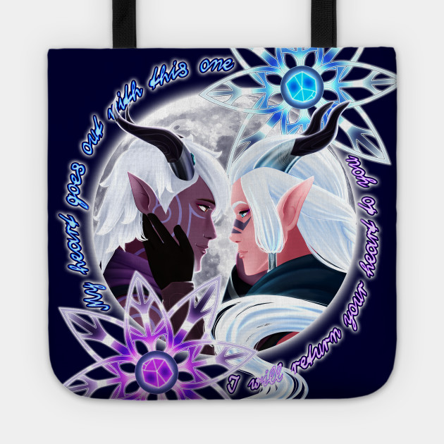 Runaan Ethari The Dragon Prince Borsa Teepublic It Apart from runaan and ethari, all i can really think of is benson from kipo (haven't seen it yet, but i'd love to see more runaan/ethari screentime, especially if it involves flashbacks and baby rayla. teepublic