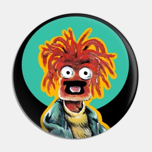 Pepe the King Prawn Muppets Fan Art Illustration Pin