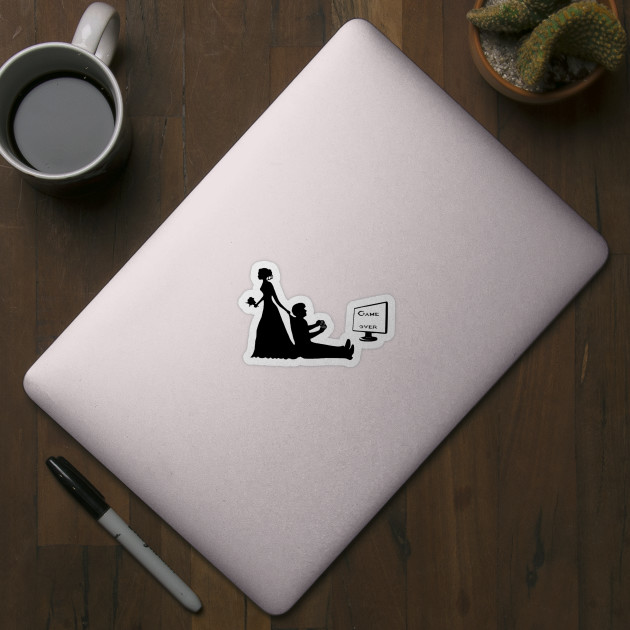 Game Over - Funny Marriage Sticker for Sale by Qkibrat