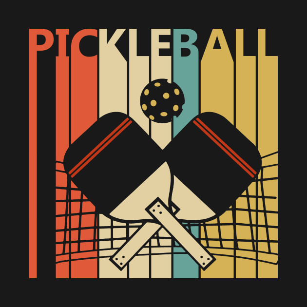 Vintage Retro Pickleball - Pickleball - T-Shirt