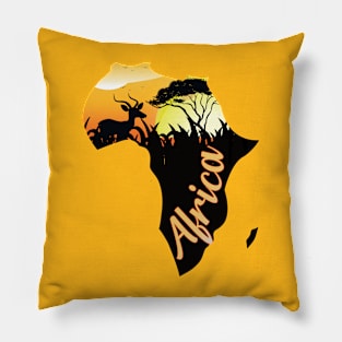 Gazelle bei Nacht in Afrika Pillow