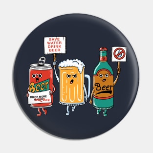 Save Water Drink Beer Pin